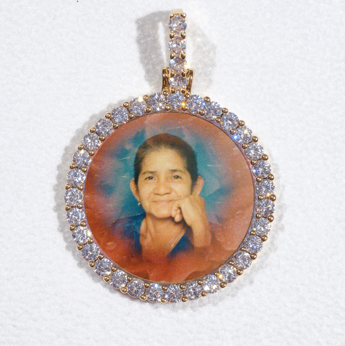 3D CIRCLE CUSTOM PICTURE PENDANT SMALL SIZE
