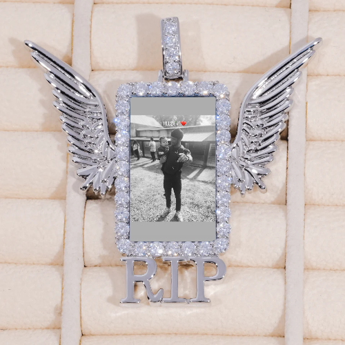 RIP WING 3D CUSTOM PICTURE PENDANT