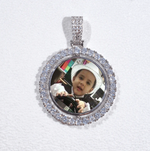 3D Spinning 2-Faced Custom Picture Pendant