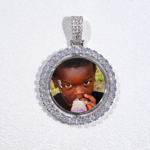 3D Spinning 2-Faced Custom Picture Pendant