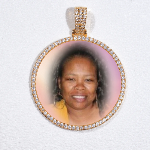 MEDIUM 3D CIRCLE CUSTOM PICTURE PENDANT