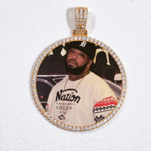 MEDIUM 3D CIRCLE CUSTOM PICTURE PENDANT