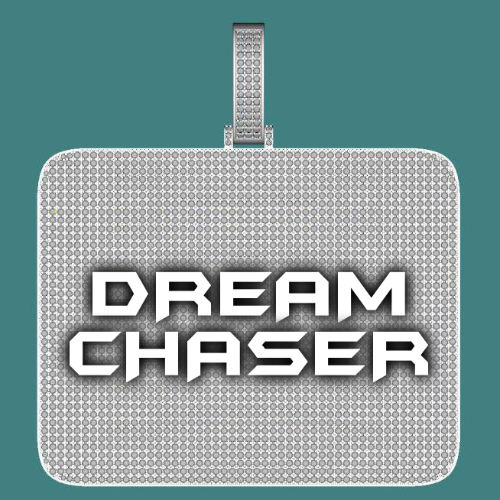 CUSTOM LETTER NECKLACE 3D BIG SQUARE