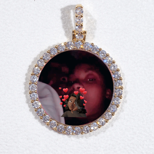 3D CIRCLE CUSTOM PICTURE PENDANT SMALL SIZE