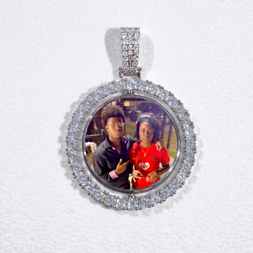 3D Spinning 2-Faced Custom Picture Pendant