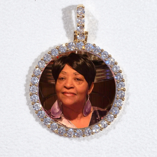 3D CIRCLE CUSTOM PICTURE PENDANT SMALL SIZE