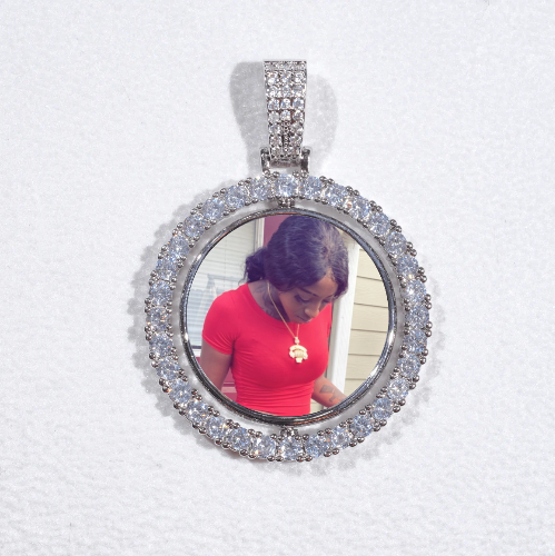 3D Spinning 2-Faced Custom Picture Pendant