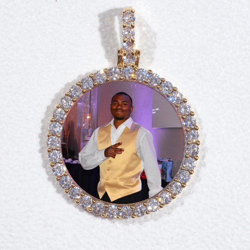 3D CIRCLE CUSTOM PICTURE PENDANT SMALL SIZE
