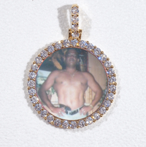 3D CIRCLE CUSTOM PICTURE PENDANT SMALL SIZE