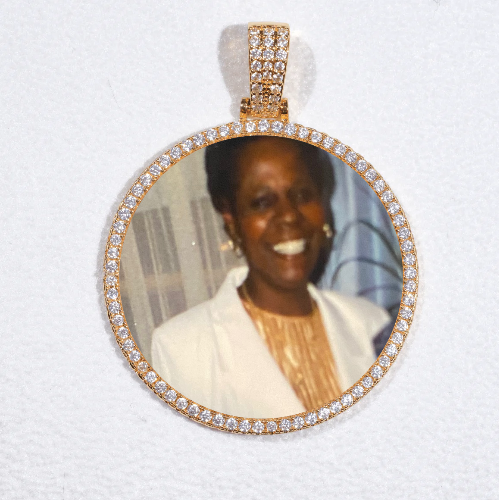 MEDIUM 3D CIRCLE CUSTOM PICTURE PENDANT