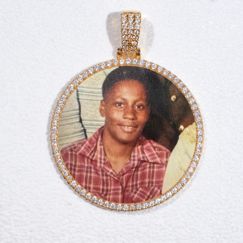 MEDIUM 3D CIRCLE CUSTOM PICTURE PENDANT