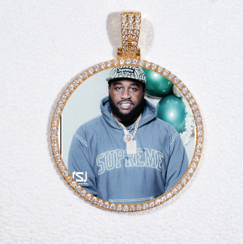 MEDIUM 3D CIRCLE CUSTOM PICTURE PENDANT