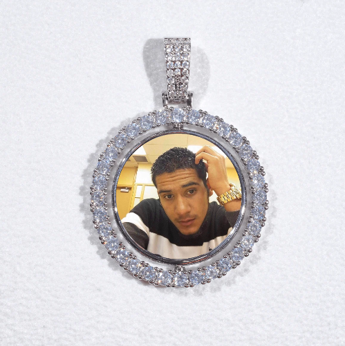 3D Spinning 2-Faced Custom Picture Pendant