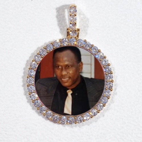 3D CIRCLE CUSTOM PICTURE PENDANT SMALL SIZE