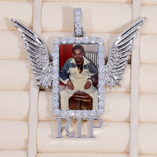 RIP WING 3D CUSTOM PICTURE PENDANT