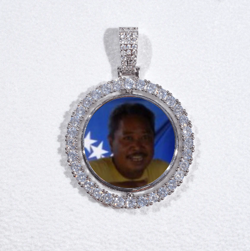 3D Spinning 2-Faced Custom Picture Pendant