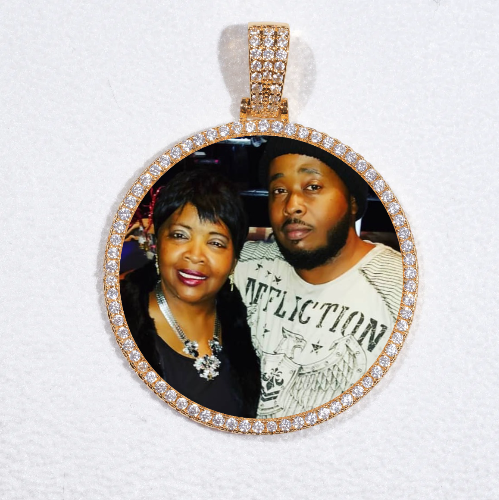 MEDIUM 3D CIRCLE CUSTOM PICTURE PENDANT