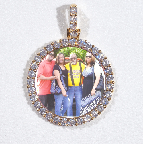 3D CIRCLE CUSTOM PICTURE PENDANT SMALL SIZE