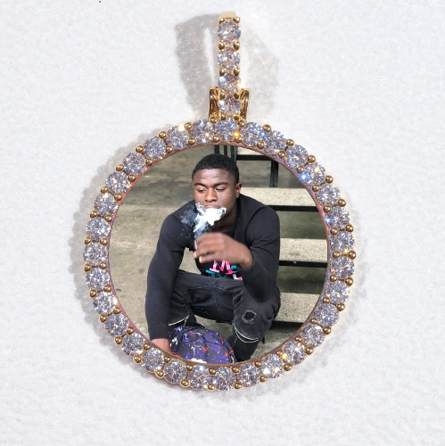 3D CIRCLE CUSTOM PICTURE PENDANT SMALL SIZE