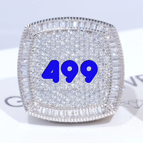 CUSTOM LETTER 3D ICED RING