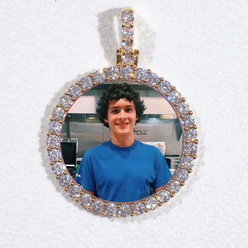 3D CIRCLE CUSTOM PICTURE PENDANT SMALL SIZE
