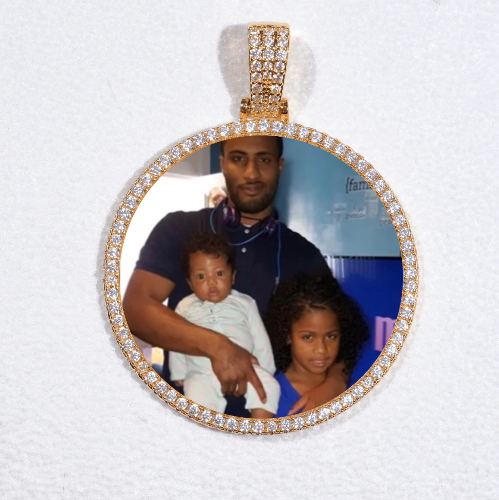MEDIUM 3D CIRCLE CUSTOM PICTURE PENDANT