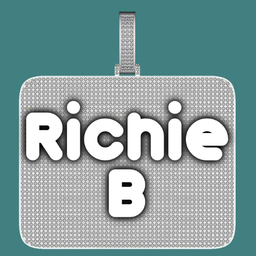 CUSTOM LETTER NECKLACE 3D BIG SQUARE