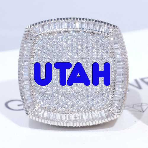 CUSTOM LETTER 3D ICED RING