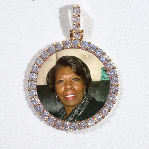 3D CIRCLE CUSTOM PICTURE PENDANT SMALL SIZE