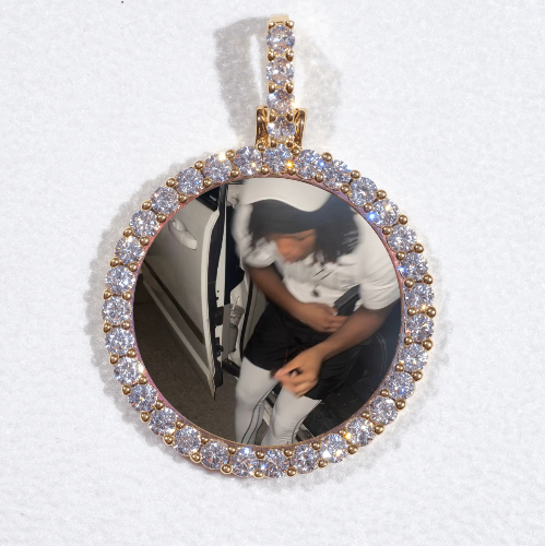 3D CIRCLE CUSTOM PICTURE PENDANT SMALL SIZE
