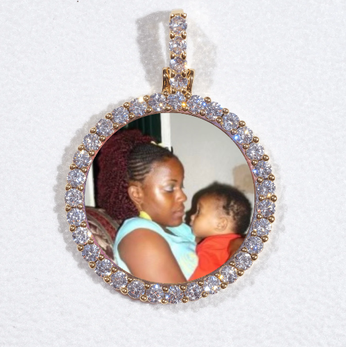 3D CIRCLE CUSTOM PICTURE PENDANT SMALL SIZE
