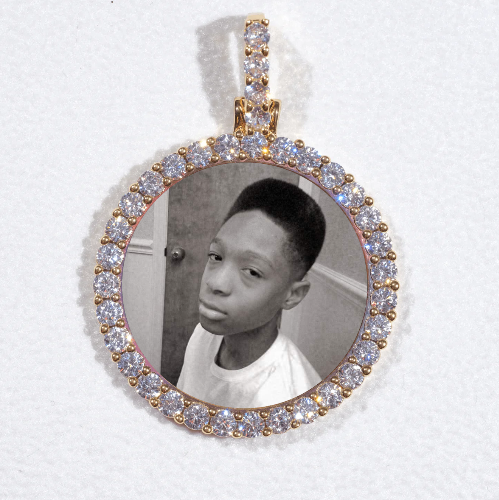 3D CIRCLE CUSTOM PICTURE PENDANT SMALL SIZE