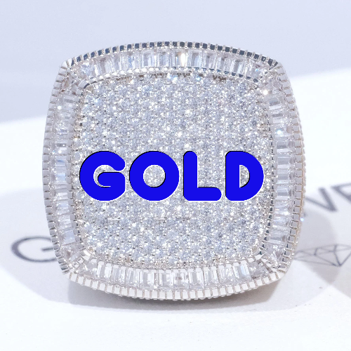 CUSTOM LETTER 3D ICED RING