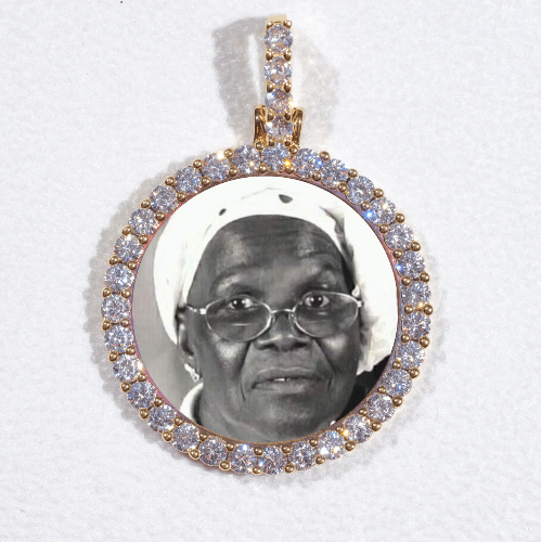 3D CIRCLE CUSTOM PICTURE PENDANT SMALL SIZE