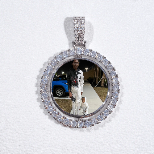 3D Spinning 2-Faced Custom Picture Pendant