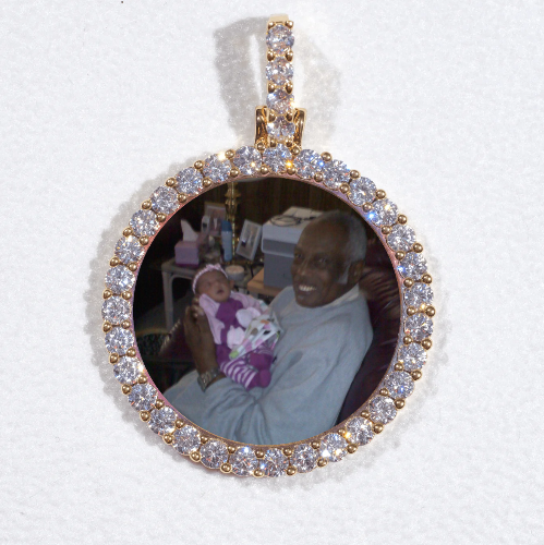3D CIRCLE CUSTOM PICTURE PENDANT SMALL SIZE