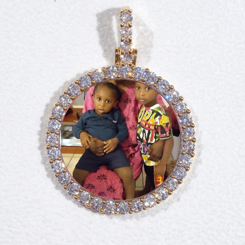 3D CIRCLE CUSTOM PICTURE PENDANT SMALL SIZE