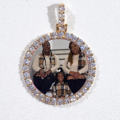 3D CIRCLE CUSTOM PICTURE PENDANT SMALL SIZE