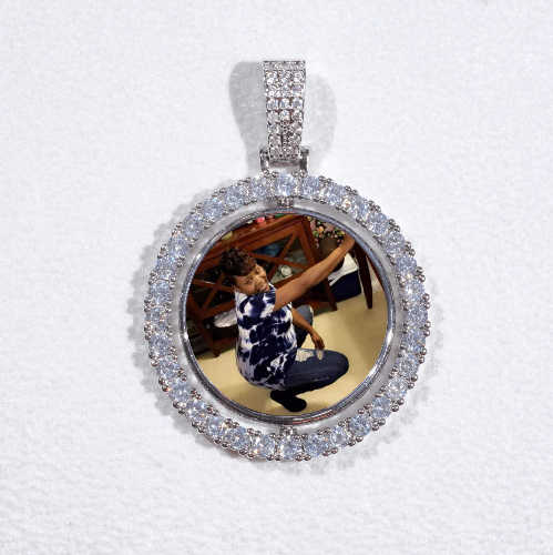 3D Spinning 2-Faced Custom Picture Pendant