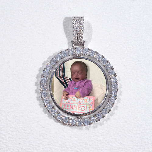 3D Spinning 2-Faced Custom Picture Pendant