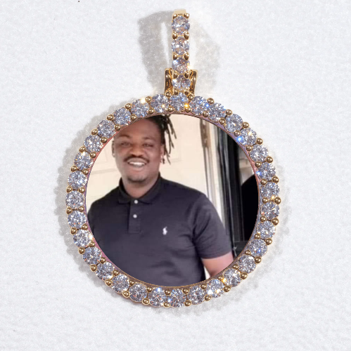 3D CIRCLE CUSTOM PICTURE PENDANT SMALL SIZE