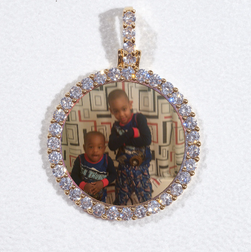 3D CIRCLE CUSTOM PICTURE PENDANT SMALL SIZE