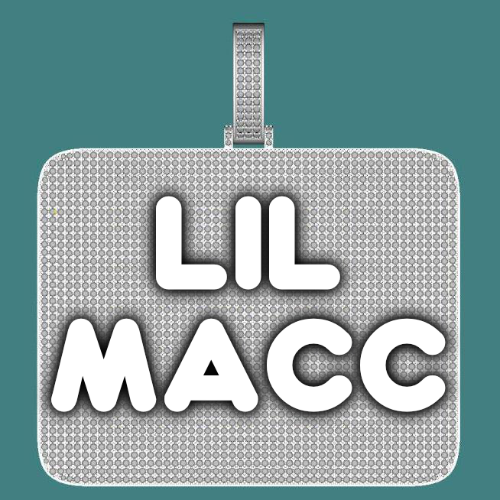 CUSTOM LETTER NECKLACE 3D BIG SQUARE