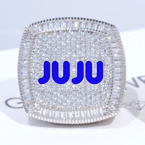 CUSTOM LETTER 3D ICED RING
