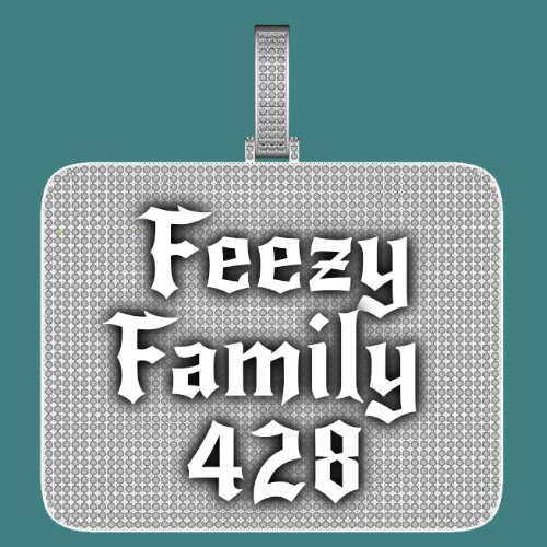 CUSTOM LETTER NECKLACE 3D BIG SQUARE