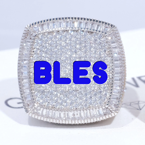 CUSTOM LETTER 3D ICED RING