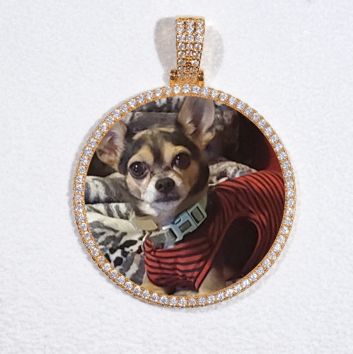 MEDIUM 3D CIRCLE CUSTOM PICTURE PENDANT