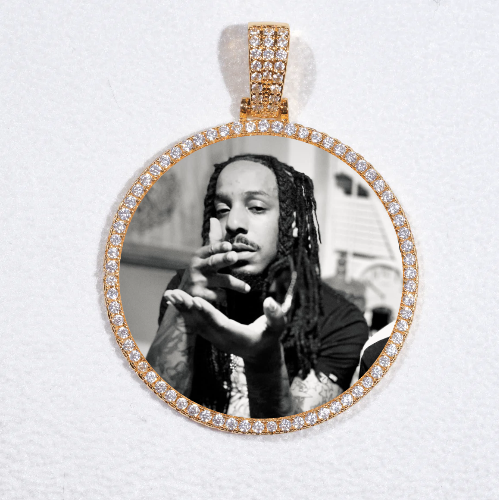 MEDIUM 3D CIRCLE CUSTOM PICTURE PENDANT