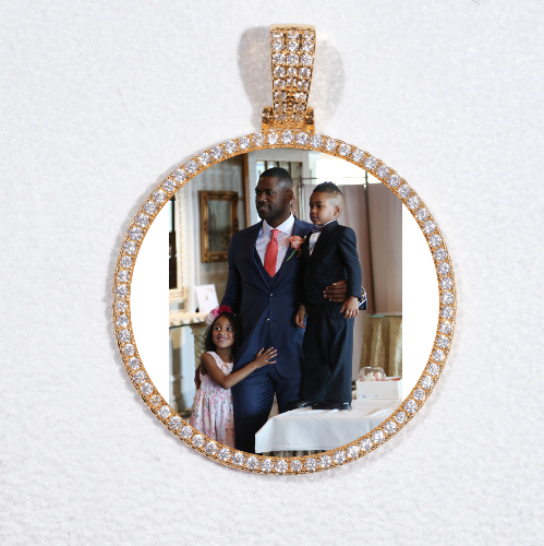 MEDIUM 3D CIRCLE CUSTOM PICTURE PENDANT