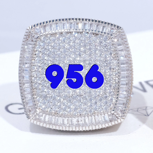 CUSTOM LETTER 3D ICED RING